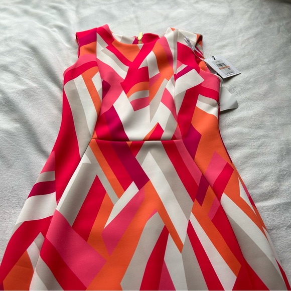 NWT Geometric Calvin Klein Dress - Picture 6 of 8